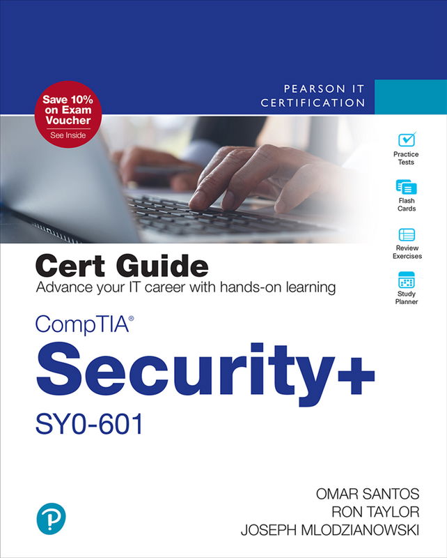 The cover of CompTIA Security+ SY0-601 Cert Guide