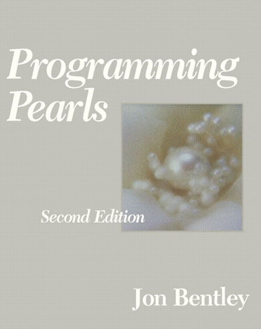 The cover of Programming Pearls