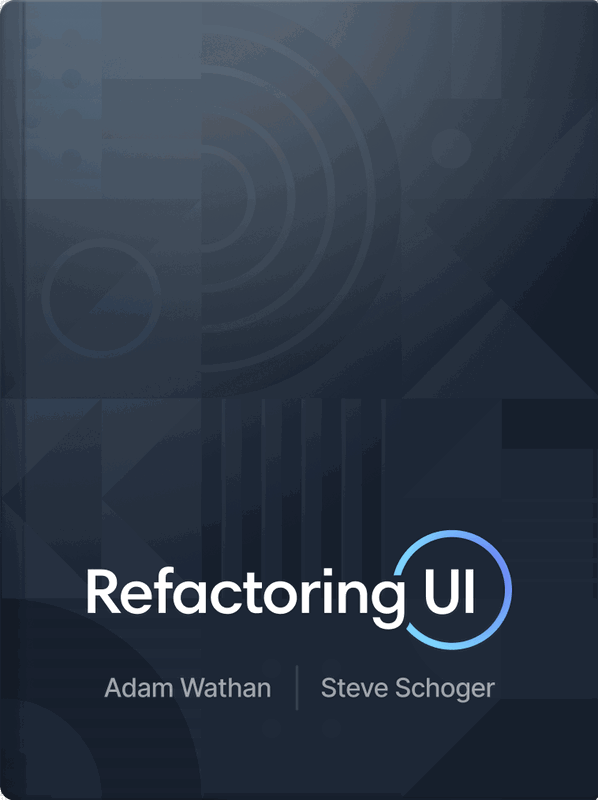 The cover of Refactoring UI