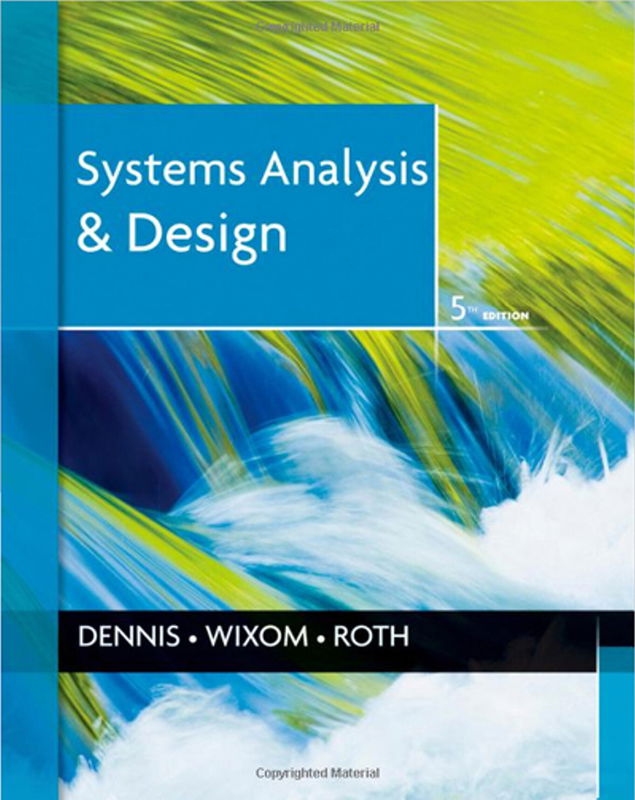 The cover of System Analysis and Design